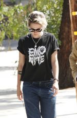 KRISTEN STEWART at Gracias Madre Restaurant in West Hollywood 08/22/2016