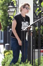 KRISTEN STEWART at Gracias Madre Restaurant in West Hollywood 08/22/2016