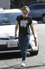 KRISTEN STEWART at Gracias Madre Restaurant in West Hollywood 08/22/2016