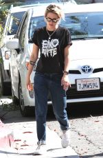 KRISTEN STEWART at Gracias Madre Restaurant in West Hollywood 08/22/2016