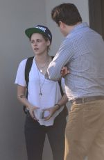 KRISTEN STEWART Leaves Scott Free Production Company in West Hollywood 08/15/2016