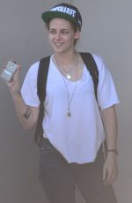 KRISTEN STEWART Leaves Scott Free Production Company in West Hollywood 08/15/2016