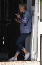 KRISTEN STEWART Smoking Outside Scott Free Production Company in West Hollywood 08/17/2016