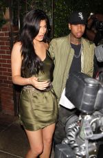 KYLIE JENNER at a Restaurant in Beverly Hills 08/01/2016