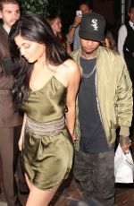 KYLIE JENNER at a Restaurant in Beverly Hills 08/01/2016