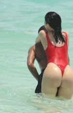 KYLIE JENNER in Swimsuit at a Beach in Turk and Caicos 08/12/2016