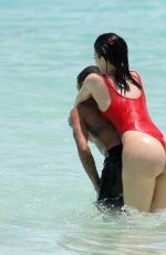 KYLIE JENNER in Swimsuit at a Beach in Turk and Caicos 08/12/2016