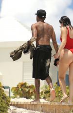 KYLIE JENNER in Swimsuit at a Beach in Turk and Caicos 08/12/2016