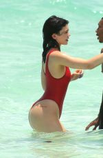KYLIE JENNER in Swimsuit at a Beach in Turk and Caicos 08/12/2016
