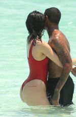 KYLIE JENNER in Swimsuit at a Beach in Turk and Caicos 08/12/2016