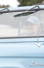 LADY GAGA Driving Her Classic Ford Bronco Out in Malibu 08/27/2016