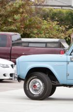 LADY GAGA Driving Her Classic Ford Bronco Out in Malibu 08/27/2016