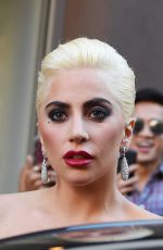 LADY GAGA Leaves a Studio in New York 08/03/2016
