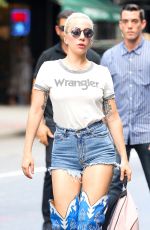 LADY GAGA Out and About in New York 08/16/2016