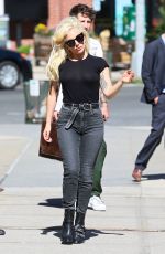 LADY GAGA Out and About in New York 08/17/2016
