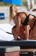 LAURA CREMASCHI in Bikini at a Beach in Miami 08/21/2016