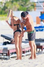 LAURA CREMASCHI in Bikini at a Beach in Miami 08/21/2016