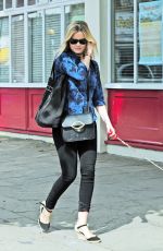 LAURA WHITMORE Out with Her Dog in London 08/13/2016