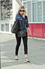 LAURA WHITMORE Out with Her Dog in London 08/13/2016