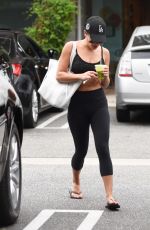 LEA MICHELE in Tights Leaves a Gym in Los Angekes 08/07/2016