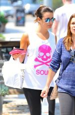 LEA MICHELE Out and About in Los Angeles 08/26/2016