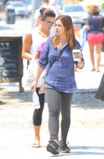 LEA MICHELE Out and About in Los Angeles 08/26/2016
