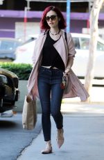 LILY COLLINS at Earthbar in West Hollywood 08/05/2016