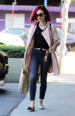 LILY COLLINS at Earthbar in West Hollywood 08/05/2016