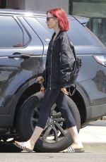 LILY COLLINS Heading to a Gym in West Hollywood 08/09/2016