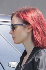 LILY COLLINS Heading to a Gym in West Hollywood 08/09/2016