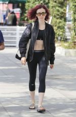 LILY COLLINS Heading to a Gym in West Hollywood 08/09/2016