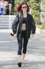 LILY COLLINS Heading to a Gym in West Hollywood 08/09/2016