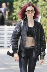 LILY COLLINS Heading to a Gym in West Hollywood 08/09/2016