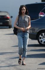 LILY COLLINS in Jeans Out in West Hollywood 08/24/2016