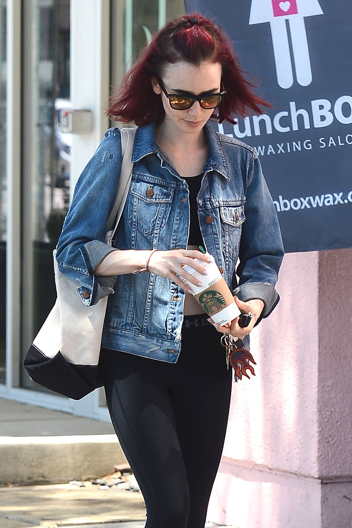LILY COLLINS Leaves a Gym in West Hollywood 08/18/2016 LILY COLLINS Leaves a Gym in West Hollywood 08/18/2016