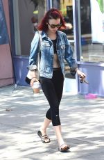 LILY COLLINS Leaves a Gym in West Hollywood 08/18/2016