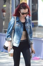 LILY COLLINS Leaves a Gym in West Hollywood 08/18/2016