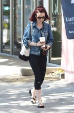 LILY COLLINS Leaves a Gym in West Hollywood 08/18/2016