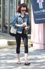 LILY COLLINS Leaves a Gym in West Hollywood 08/18/2016