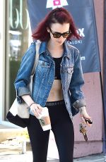 LILY COLLINS Leaves a Gym in West Hollywood 08/18/2016