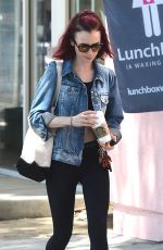 LILY COLLINS Leaves a Gym in West Hollywood 08/18/2016