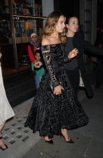 LILY JAMES at My Burberry Black Launch Event in London 08/22/2016