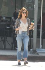 LUCY HALE Leaves a Starbucks in Los Angeles 08/11/2016