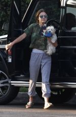LUCY HALE Out with Her Dog in Studio City 08/01/2016