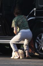 LUCY HALE Out with Her Dog in Studio City 08/01/2016