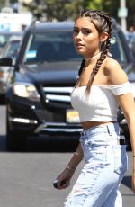 MADISON BEER in Ripped Jeans Out in Los Angeles 08/11/2016