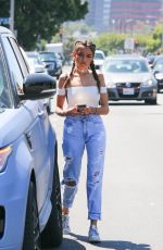 MADISON BEER in Ripped Jeans Out in Los Angeles 08/11/2016