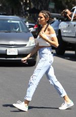 MADISON BEER in Ripped Jeans Out in Los Angeles 08/11/2016