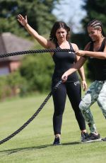 MALIN ANDERSSON Working Out at a Oark in Hertfordshire 08/07/2016