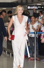 MARGOT ROBBIE Arrives at Airport in Tokyo 08/24/2016